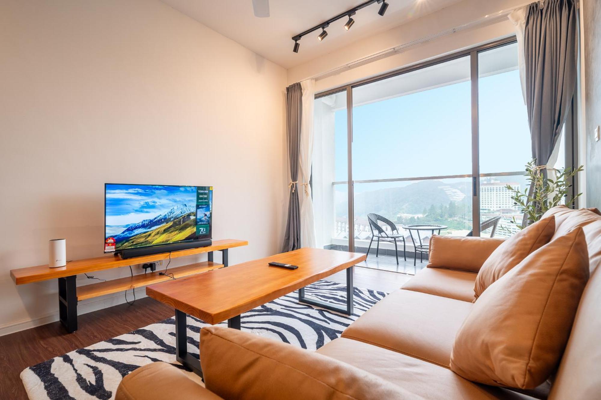 Serene Industrial Family Retreat 2-7pax &sunrise View Apartment